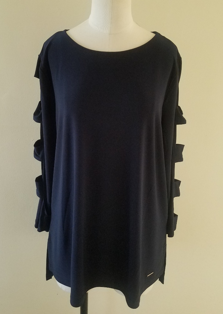 Anne Klein Top with Sleeve Accent